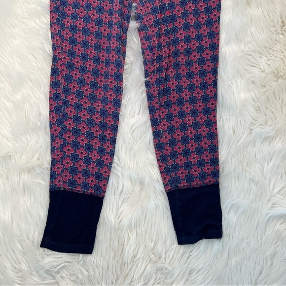 Josie Natori Pajama Pants Blue Pink Geometric - Picture 3 of 9